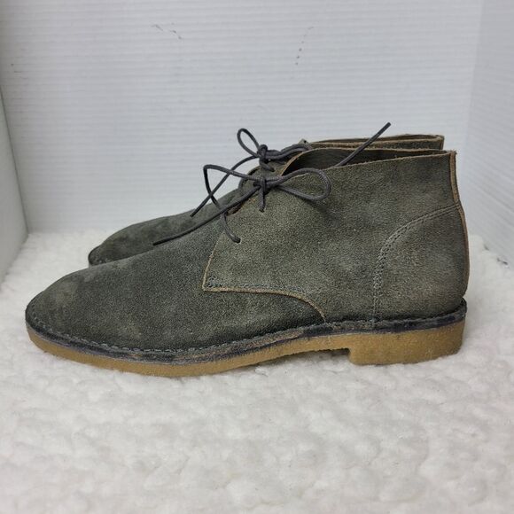 Banana Republic Mens Chukka Boot Size 9.5 M Gray Suede Shoes New main image 6